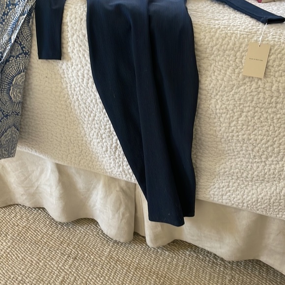 Navy stretchy Nadia Tarr dress small. Would fit 0-4. Unworn. Stretchy. - Picture 5 of 5
